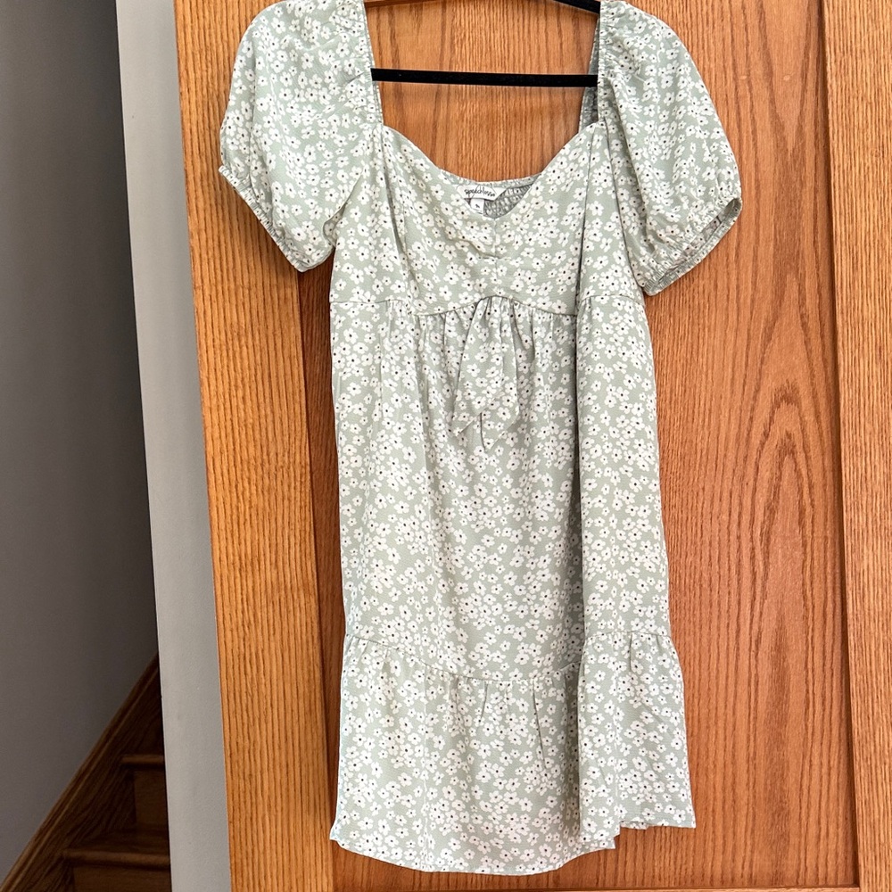 Speechless Green Floral Blouse